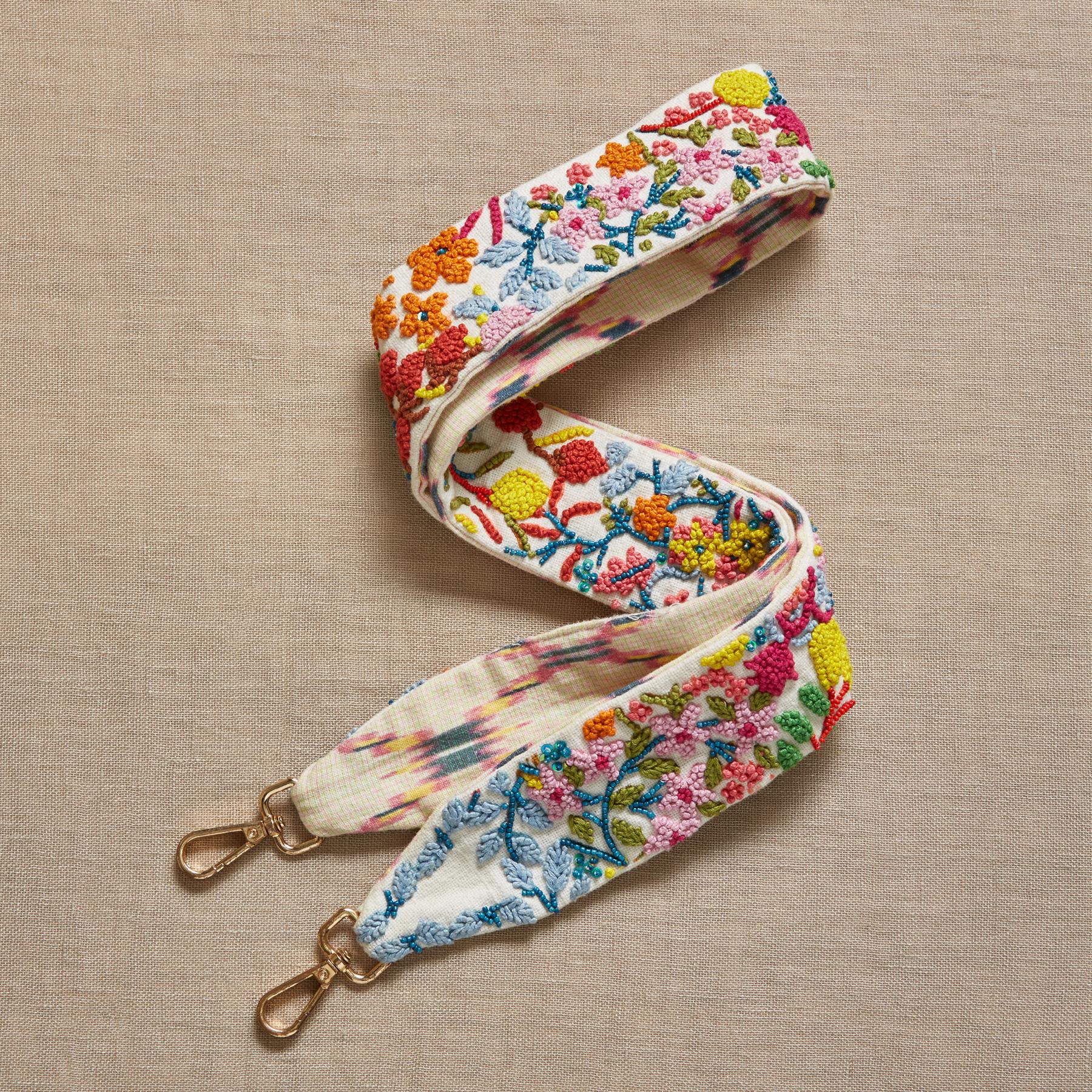 Premium Lush Garden Beaded Bag Straps