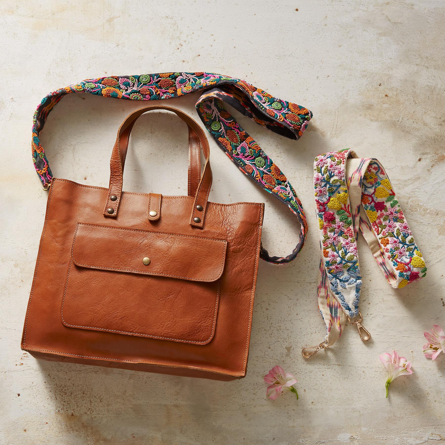 Premium Lush Garden Beaded Bag Straps