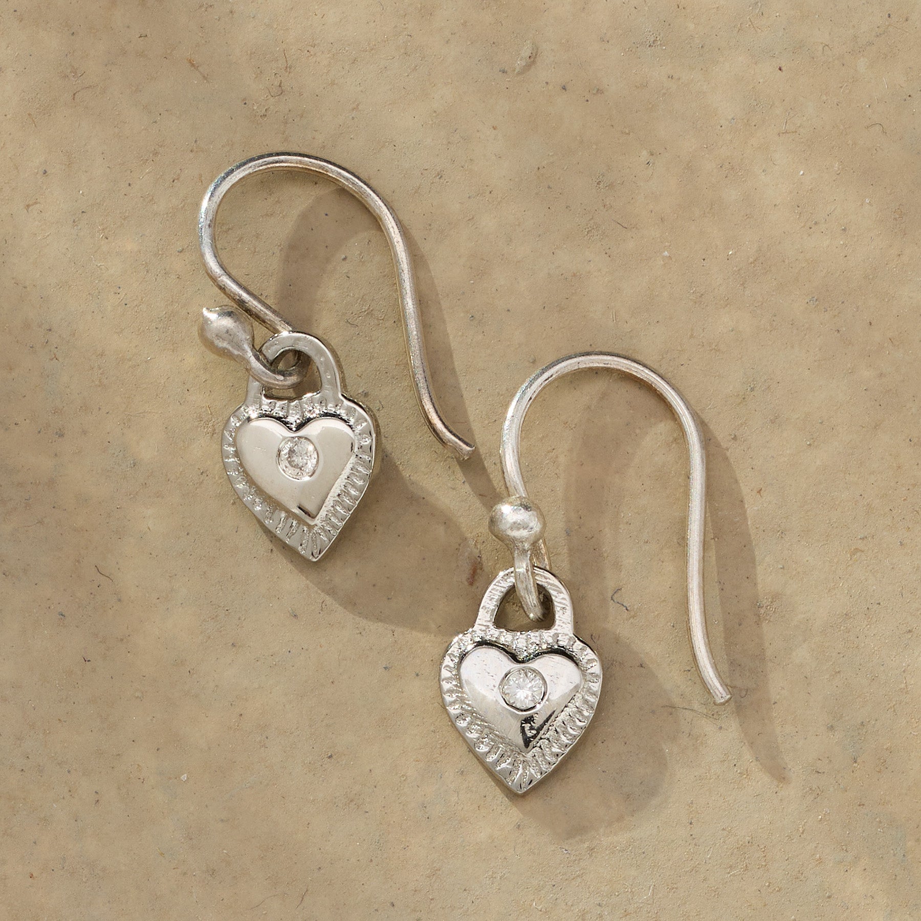 Premium Silver Love Earrings