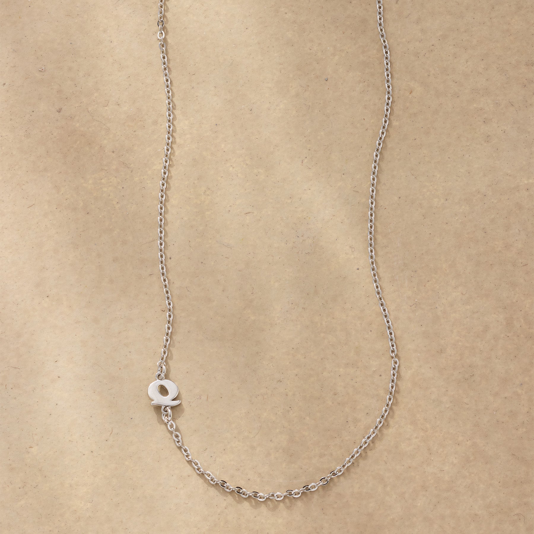 Premium Silver Initial Spark Necklace